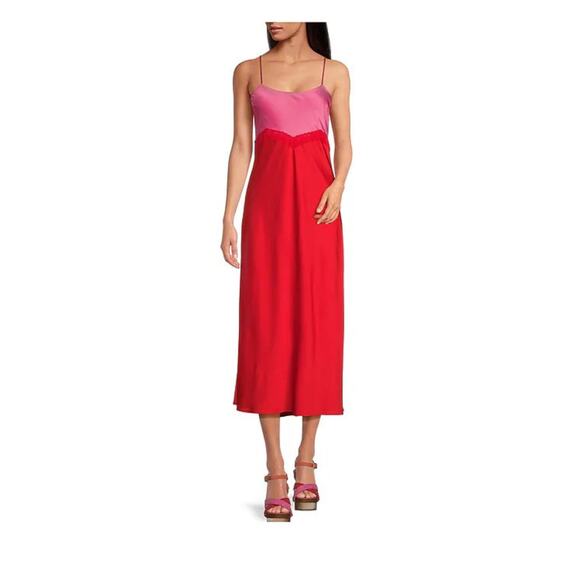 Gianni Bini Pink and Red Mini Dress - Picture 8 of 9